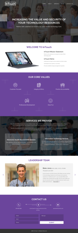 Web Design by rightway for InTouch Healthcare Solutions | Design: #20104396