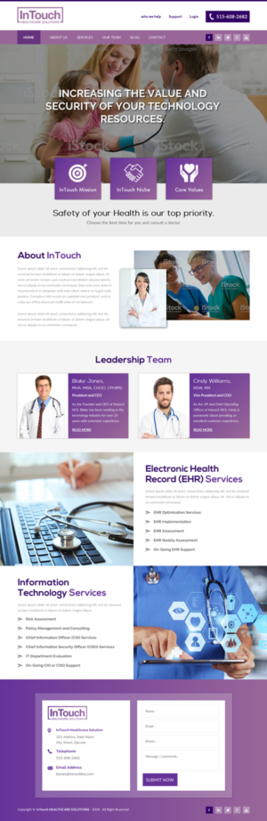 Web Design by rightway for InTouch Healthcare Solutions | Design: #20104417