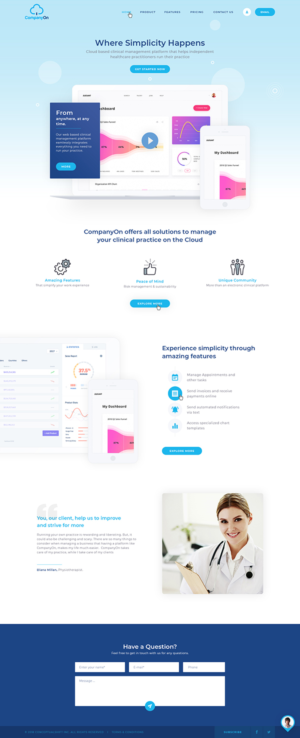 Wix web design for healthcare IT consulting firm. | Web Design by Ved Web Services