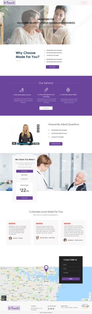 Diseño Web por **INCREDIBLEDESIGNERS** para InTouch Healthcare Solutions | Diseño: #20114990