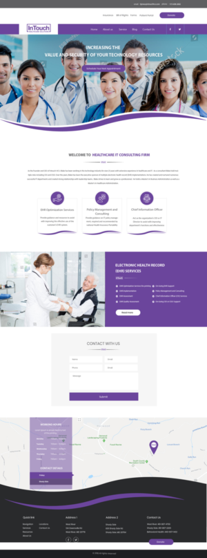 Diseño Web por **INCREDIBLEDESIGNERS** para InTouch Healthcare Solutions | Diseño: #20114992