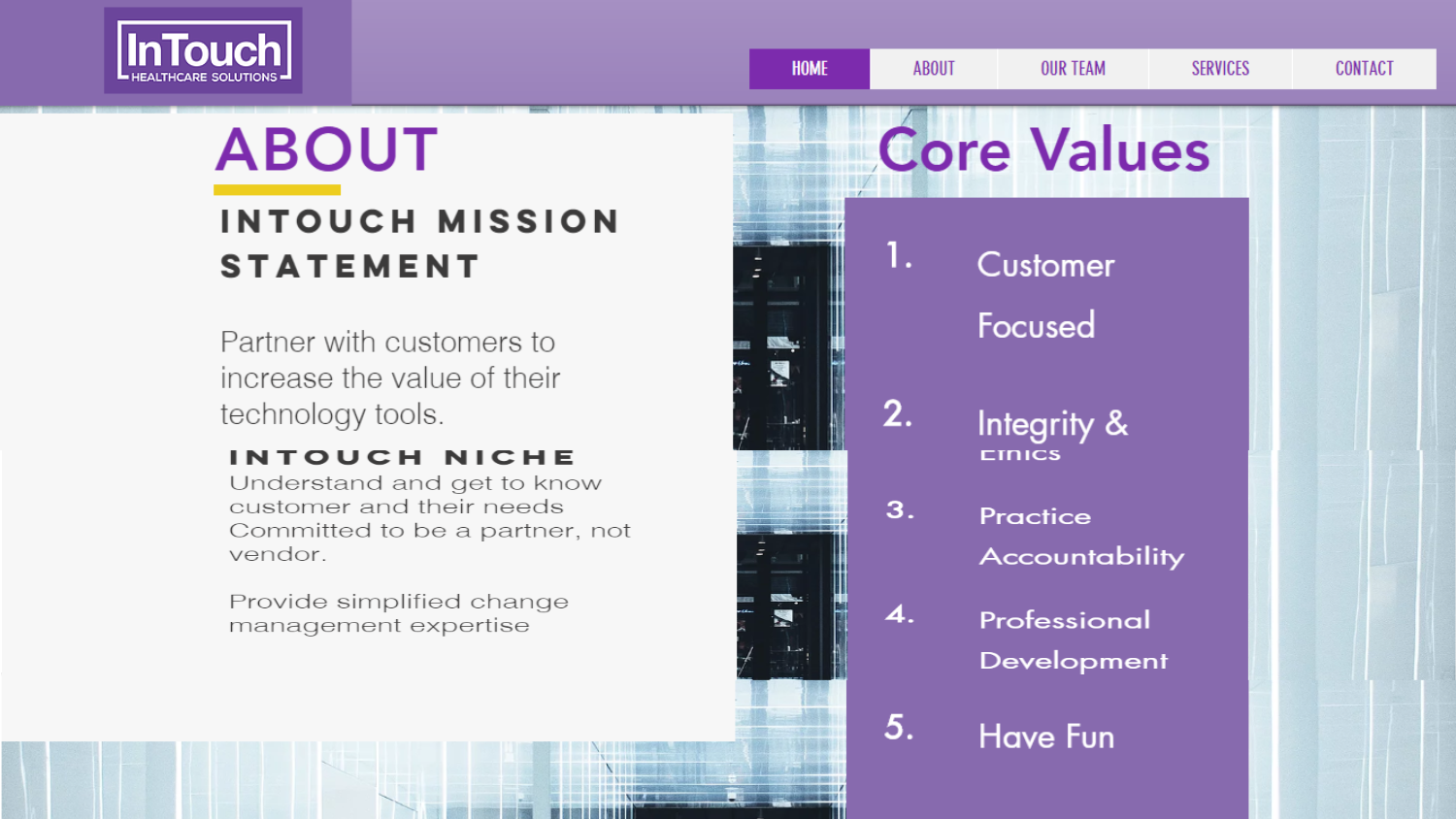 Web Design by Kreative Life for InTouch Healthcare Solutions | Design #20140385