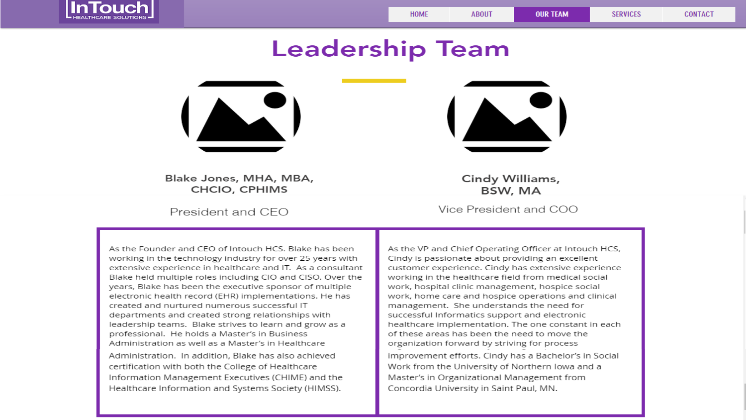 Web Design par Kreative Life pour InTouch Healthcare Solutions | Design #20140386