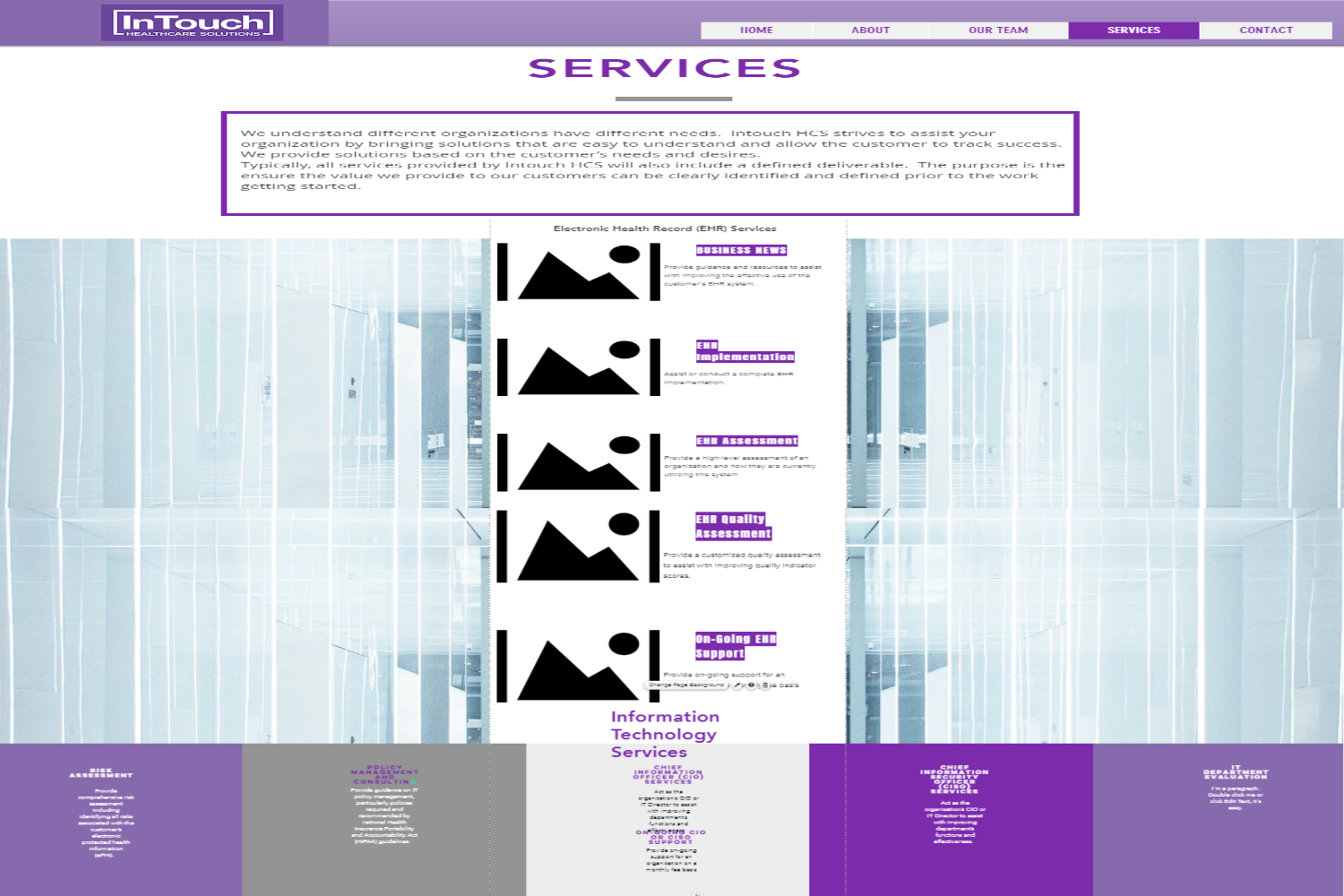Web Design par Kreative Life pour InTouch Healthcare Solutions | Design #20140388