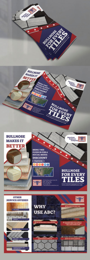 Tile Fabricator needing update on flyer | Diseño de Brochure por BLUE WINGS