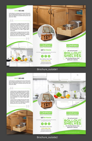 Brochure Design by SAI DESIGNS for Cabinets Organized by Handle It | Design: #20109232