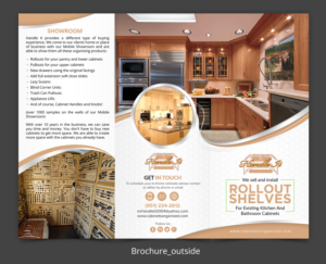 Brochure Design by SAI DESIGNS for Cabinets Organized by Handle It | Design: #20135830