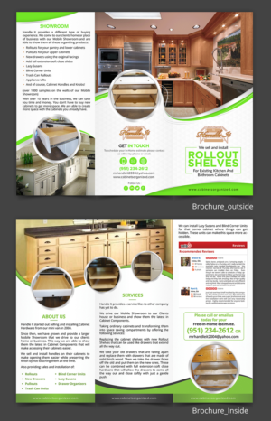 Brochure Design by SAI DESIGNS for Cabinets Organized by Handle It | Design: #20187380