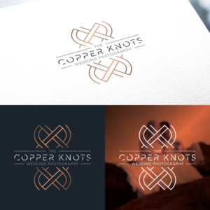 The Copper Knots (business name) Wedding Photography (this bit if it works with the design) | Logo Design by ds | designstructure