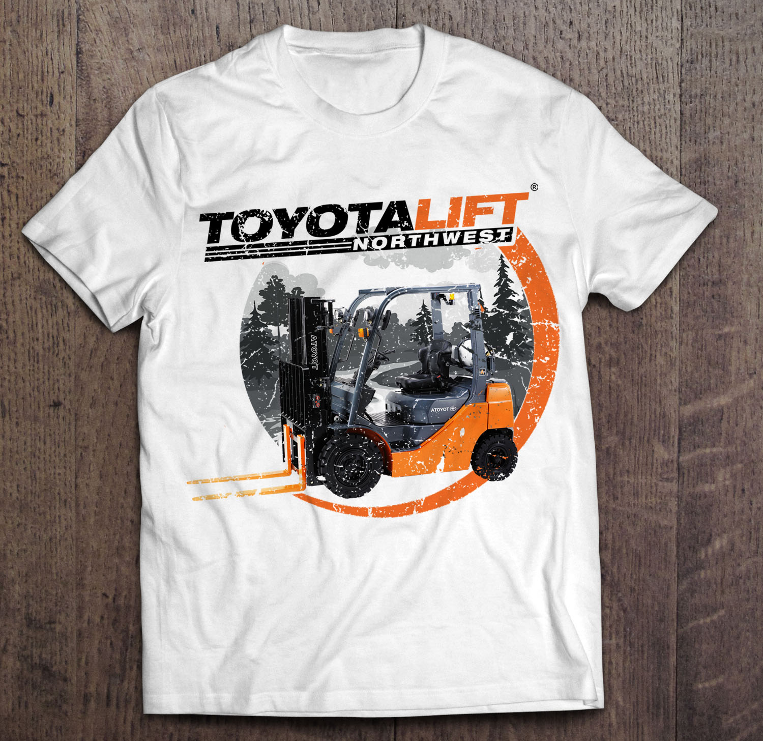 T-shirt Design by creative gravity for Toyota Lift Northwest | Design #20149670