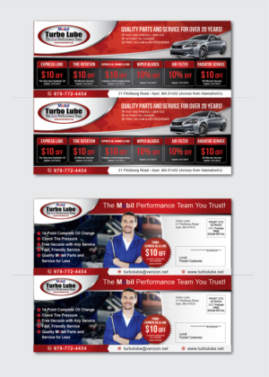 Postcard Design by alex989 for Turbo Lube | Design: #20111211
