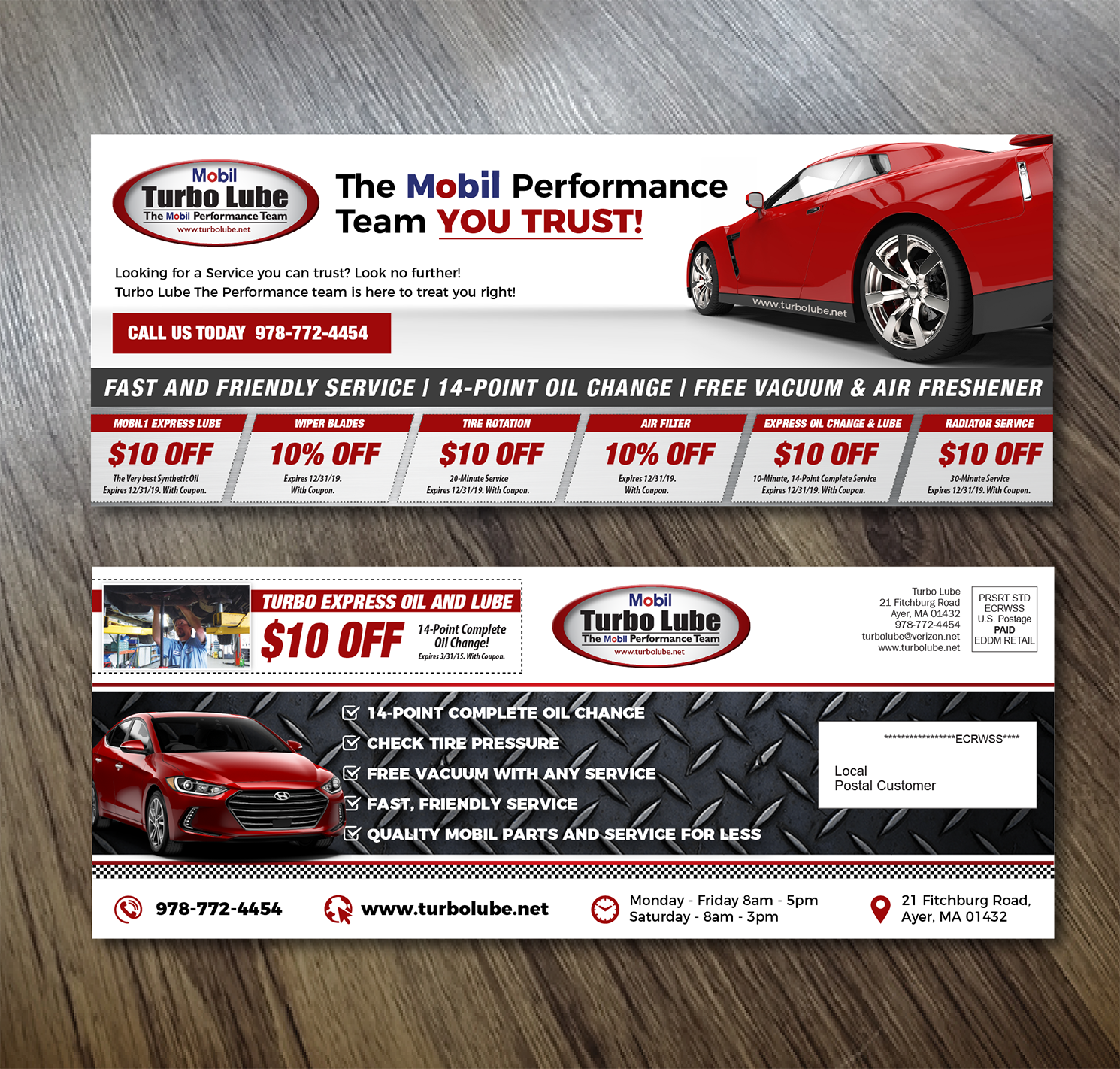 Postcard Design by Alexandar for Turbo Lube | Design #20110151