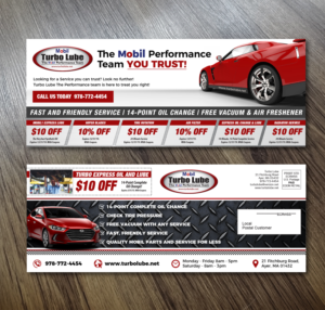 Postcard Design by Alexandar for Turbo Lube | Design: #20110151