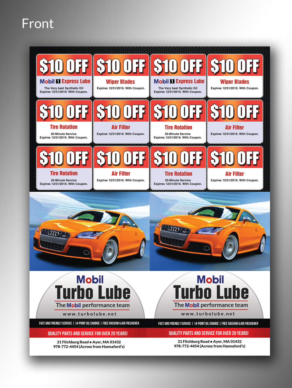 Postcard Design by innovative earth for Turbo Lube | Design #20110073