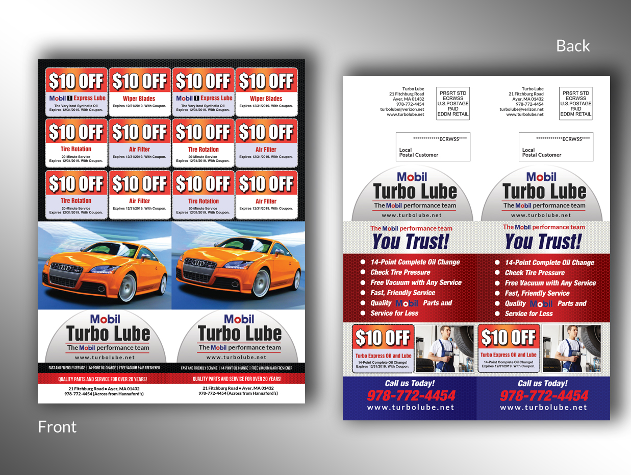 Design de Carte Postale par innovative earth pour Turbo Lube | Design #20112235