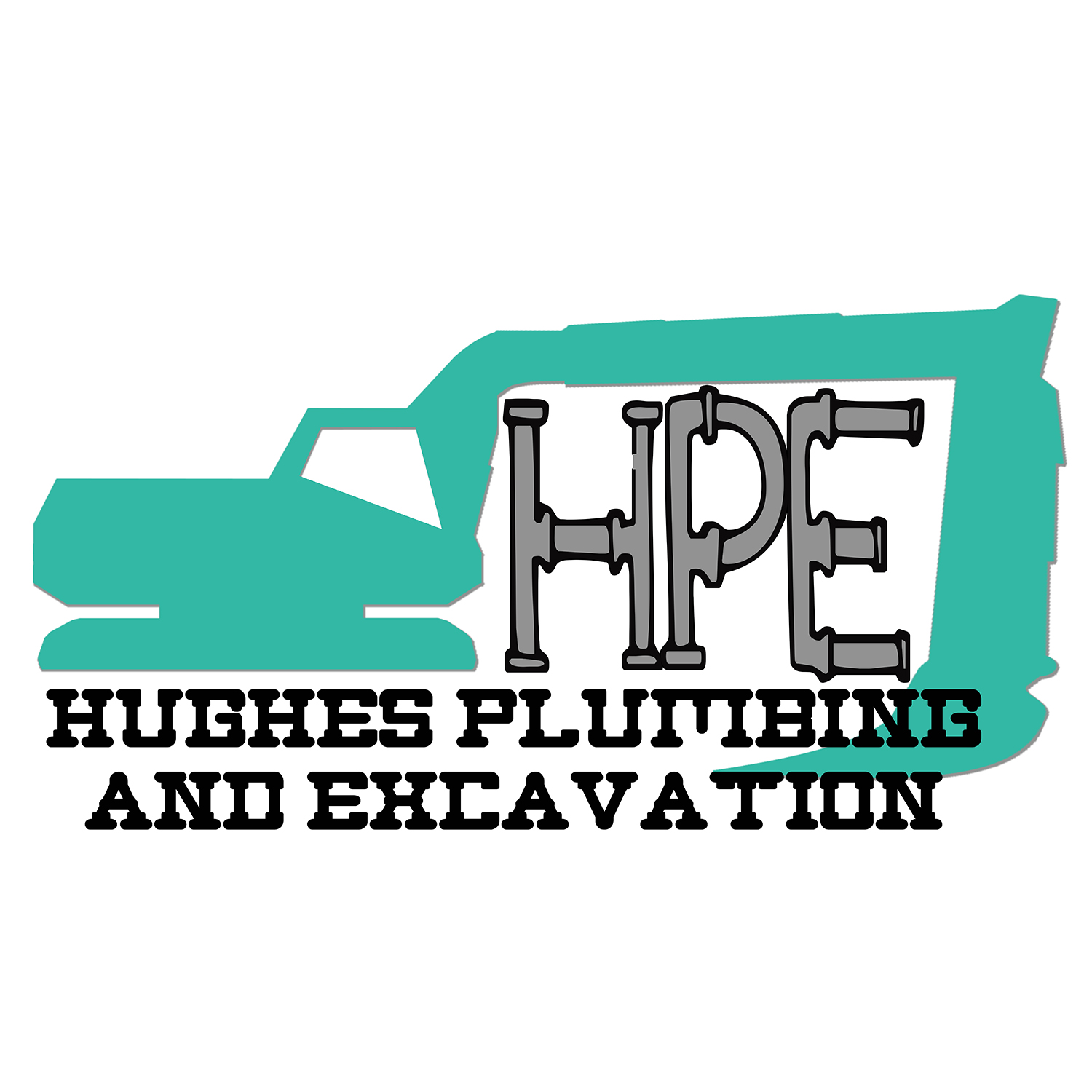 Logo Design by Cayam Camay for Hughes Plumbing and Excavation | Design #20727739
