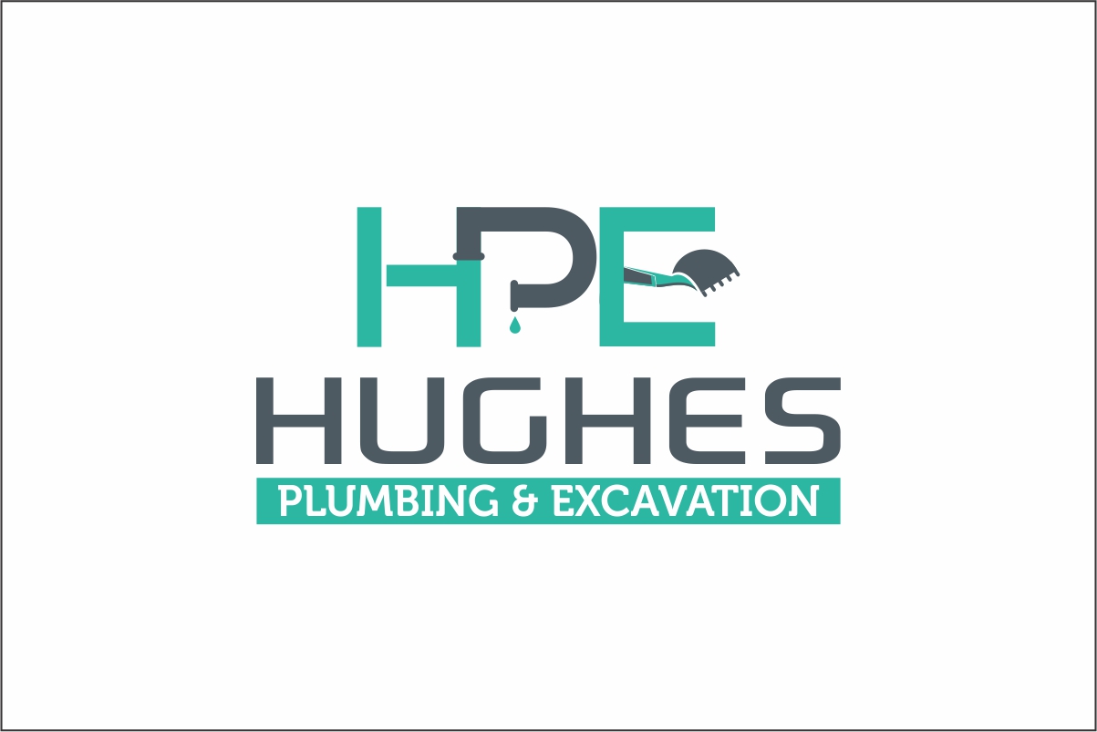 Logo Design by Robert Macwan for Hughes Plumbing and Excavation | Design #20216450