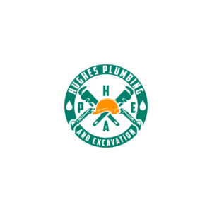 Logo-Design von creative.bugs für Hughes Plumbing and Excavation | Design: #20108561