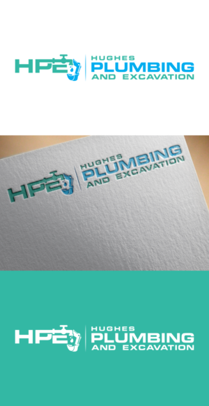Logo Design by fatiyadesign for Hughes Plumbing and Excavation | Design: #20251830