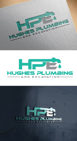 Logo Design by NEOTERIC for Hughes Plumbing and Excavation | Design: #20116582
