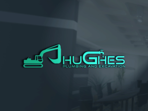 Logo-Design von appledesign 3 für Hughes Plumbing and Excavation | Design: #20121070