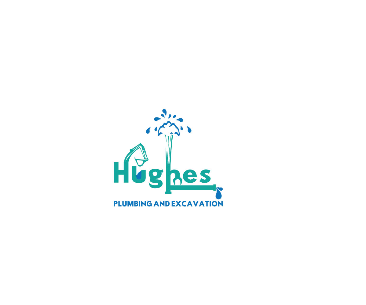 Logo Design by Rosaleen for Hughes Plumbing and Excavation | Design #20122620