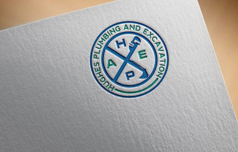 Logo-Design von Artarmon Design für Hughes Plumbing and Excavation | Design #20108711