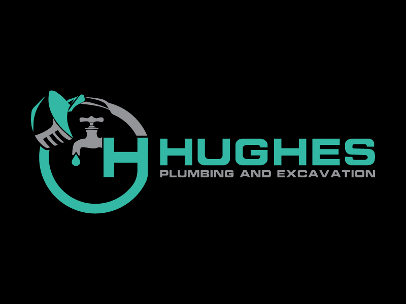 Logo Design by James7382 for Hughes Plumbing and Excavation | Design #20129872