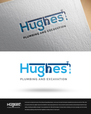 Logo Design by zingodesigns258 for Hughes Plumbing and Excavation | Design: #20121878