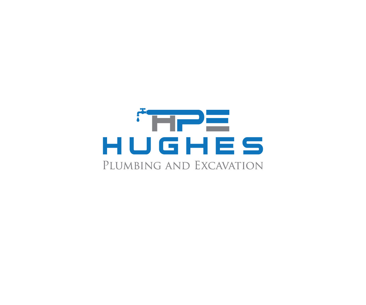 Diseño de Logo por yahama para Hughes Plumbing and Excavation | Diseño #20122361