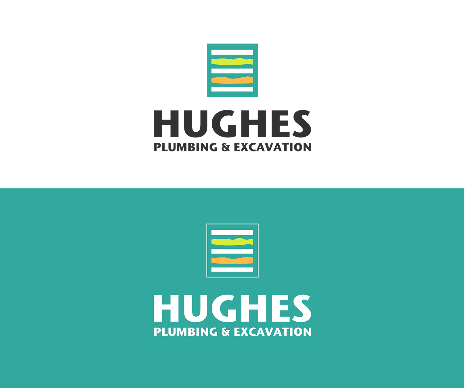 Logo Design by Zima Studios for Hughes Plumbing and Excavation | Design #20764565