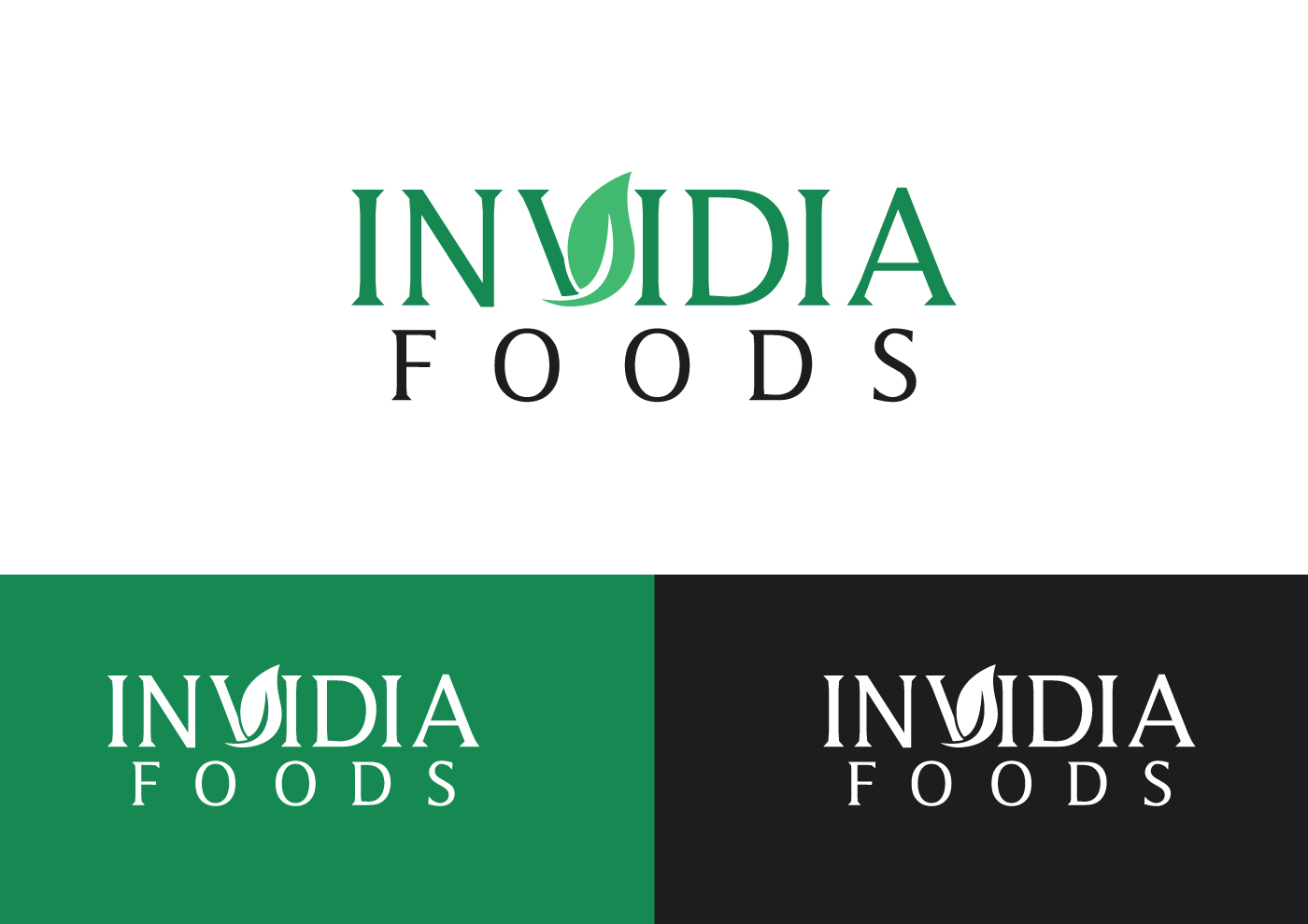 Logo Design by Fusionex Studio for Invidia Foods | Design #20138911