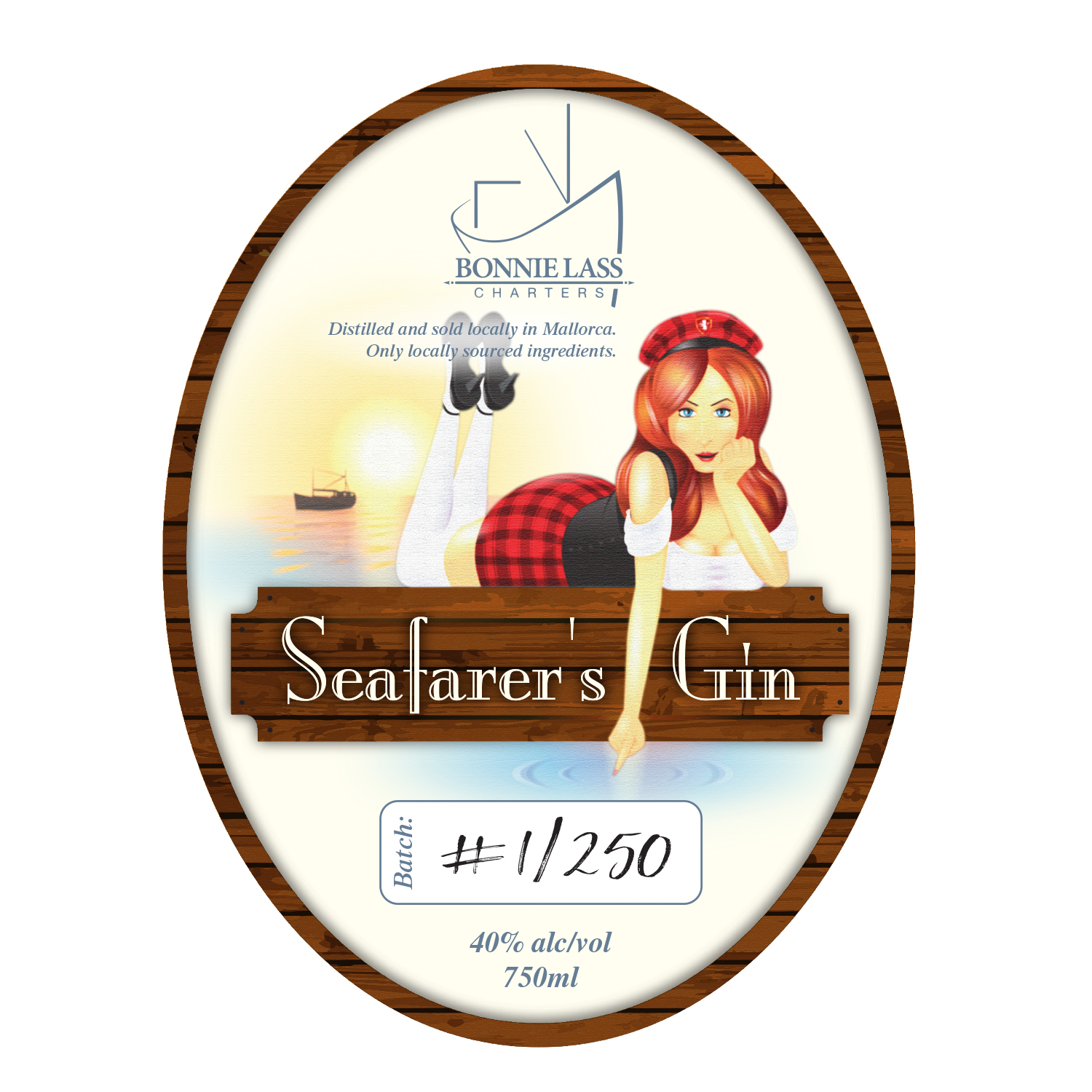 Packaging Design by Dominick Madson for BONNIE LASS CHARTERS | Design #20221982