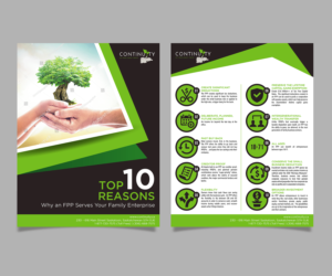 Succession & Estate Planning firm needs a double-sided one page client handout | Flyer Design by Pinky 