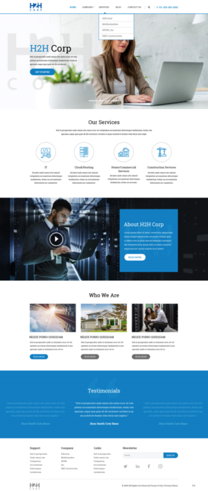 Diseño Wordpress por pb para h2h Corp | Diseño: #20123459