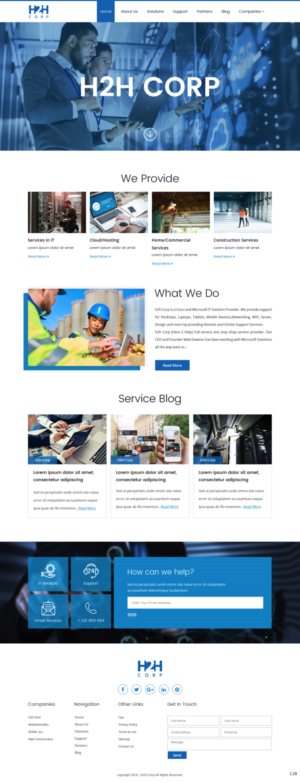 Diseño Wordpress por pb para h2h Corp | Diseño: #20123484