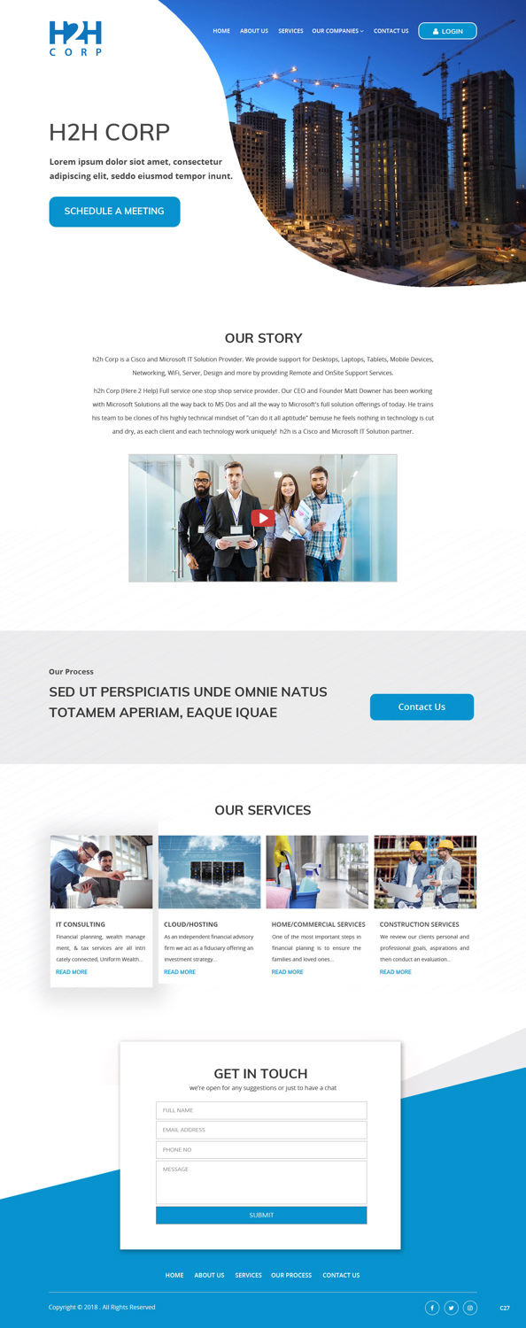 WordPress-Design von pb für h2h Corp | Design #20123485