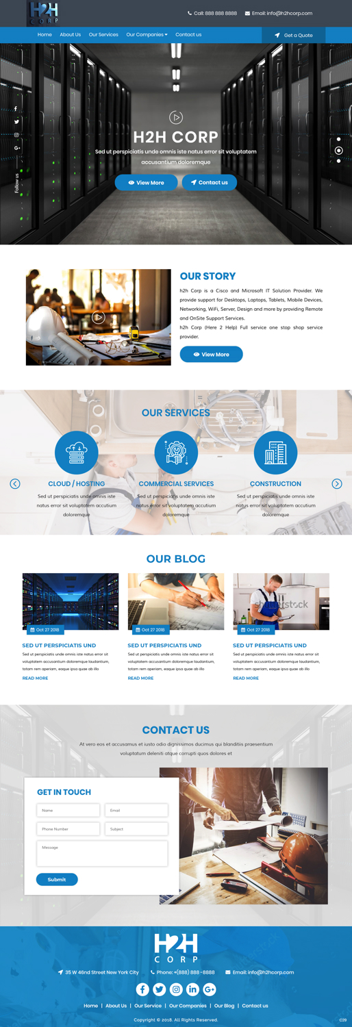 Diseño Wordpress por pb para h2h Corp | Diseño #20123486