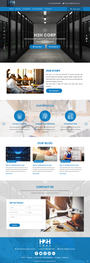 Diseño Wordpress por pb para h2h Corp | Diseño: #20123486