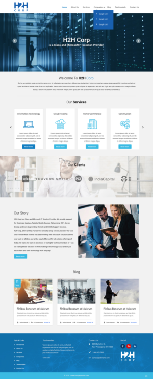 Diseño Wordpress por pb para h2h Corp | Diseño: #20123488