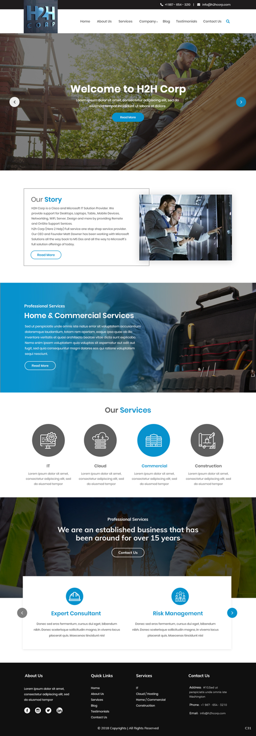 Diseño Wordpress por pb para h2h Corp | Diseño #20123489