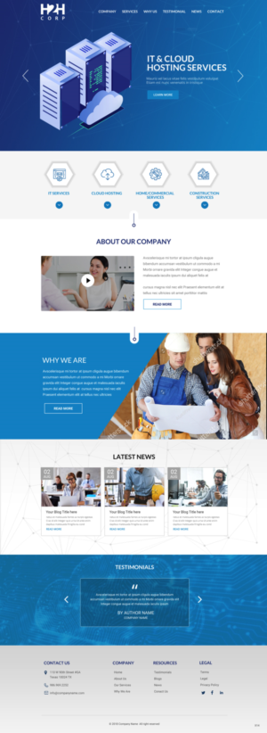 Diseño Wordpress por pb para h2h Corp | Diseño: #20123490
