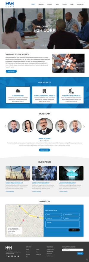 Diseño Wordpress por pb para h2h Corp | Diseño: #20123491