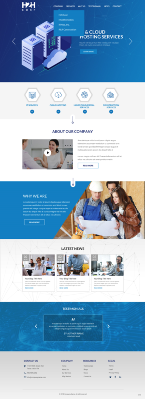 Diseño Wordpress por pb para h2h Corp | Diseño: #20123492