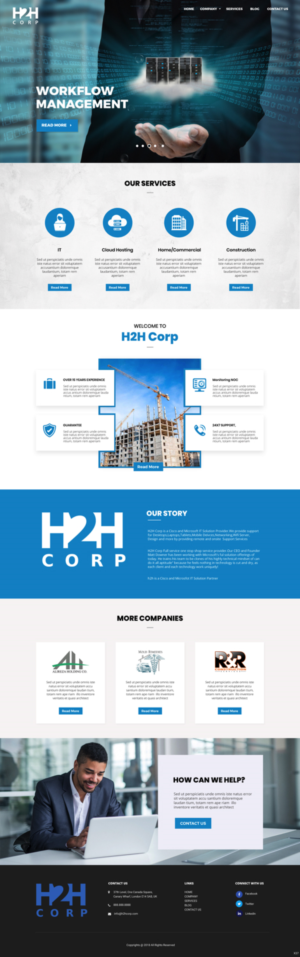 Diseño Wordpress por pb para h2h Corp | Diseño: #20123495