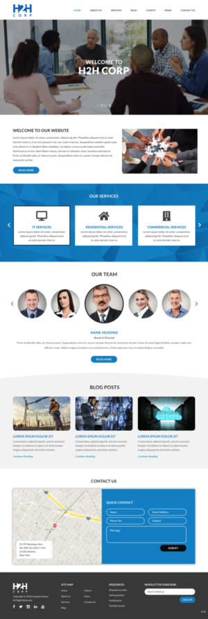 Diseño Wordpress por pb para h2h Corp | Diseño: #20149338