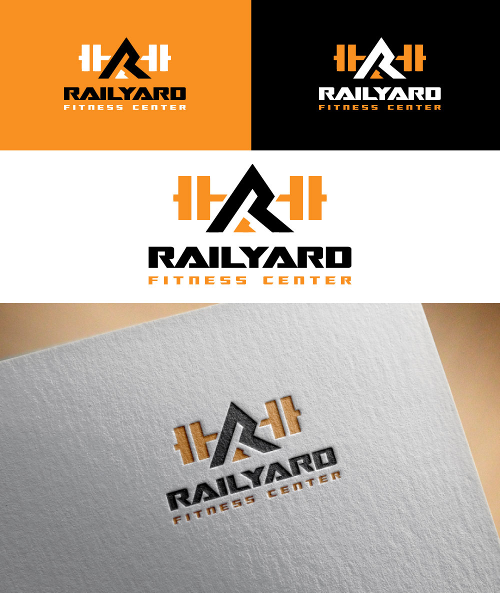 Modern Bold Fitness Logo Design For Railyard Fitness Center By Ash King Design Modern Bold Fitness Logo Design For Railyard Fitness Center By Ash King Design