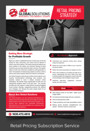 Retail Pricing Subscription Service | Flyer Design by ARTOGRAPHY