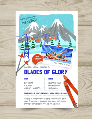 Blades Of Glory @ the beach Arapahoe Basin Ski area   | Flyer-Design von Pinky 