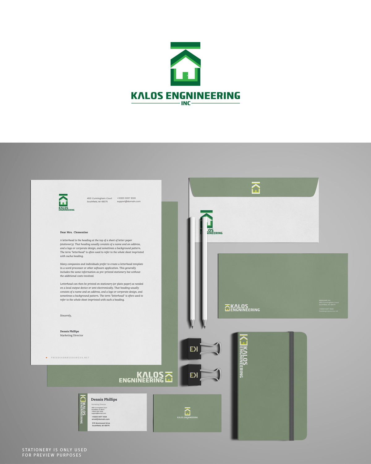 Logo Design by GenArt for Kalos Engineering Inc. | Design #20125080